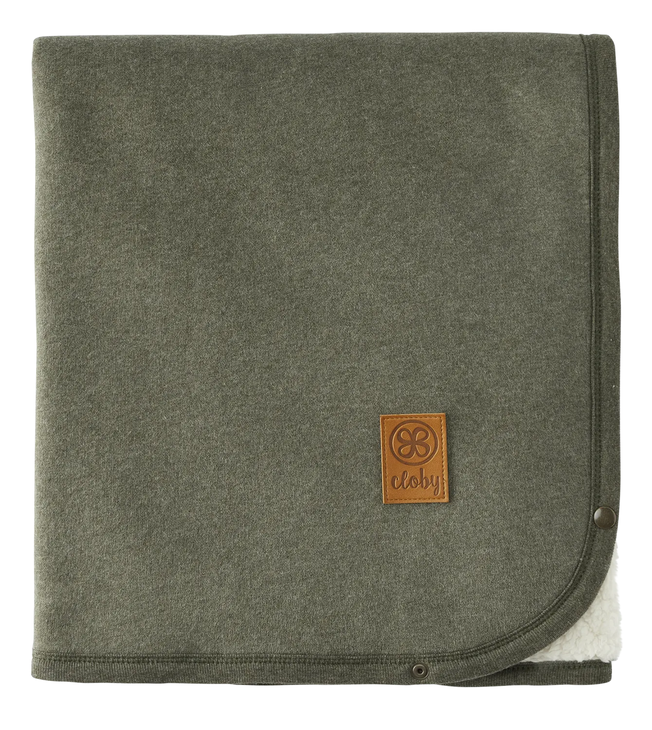 Cloby Teddy Babydecke Forest Green