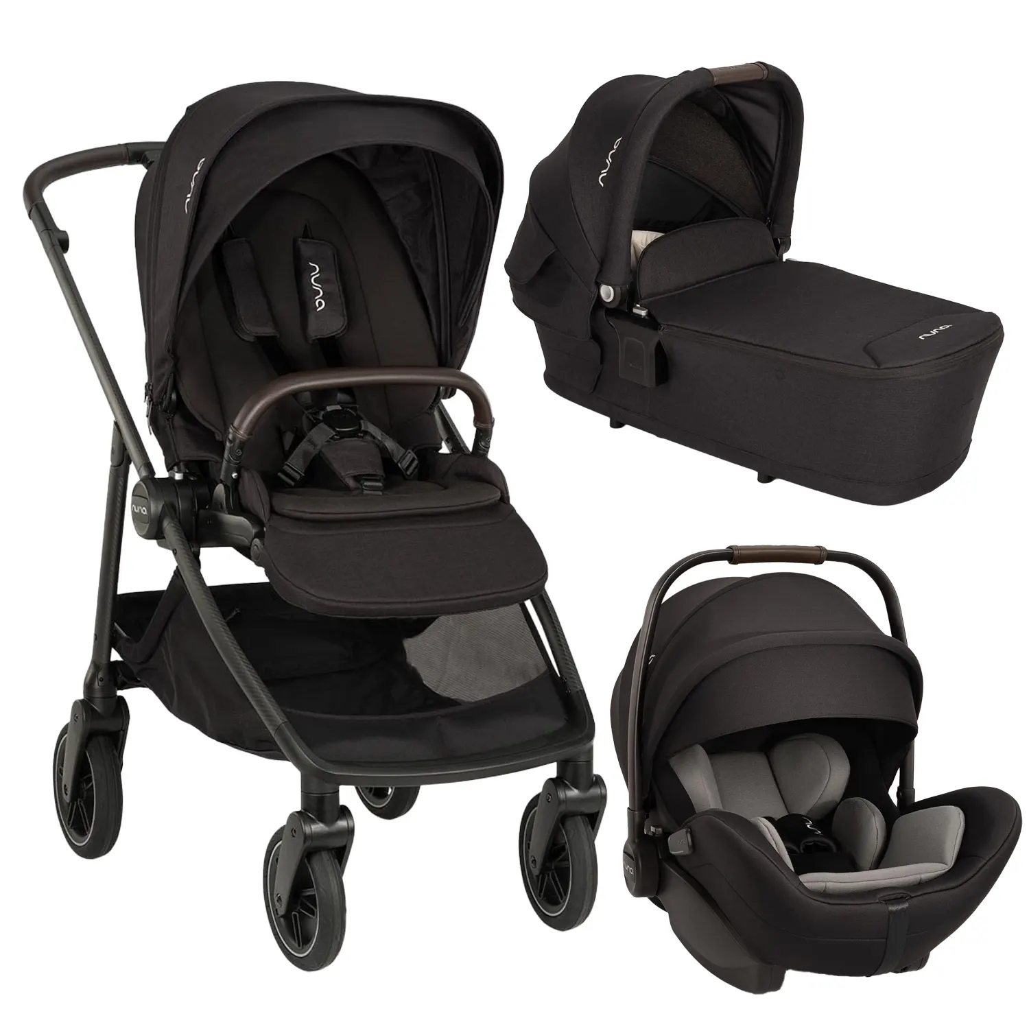 Nuna Swiv Kinderwagen 3 in 1 caviar