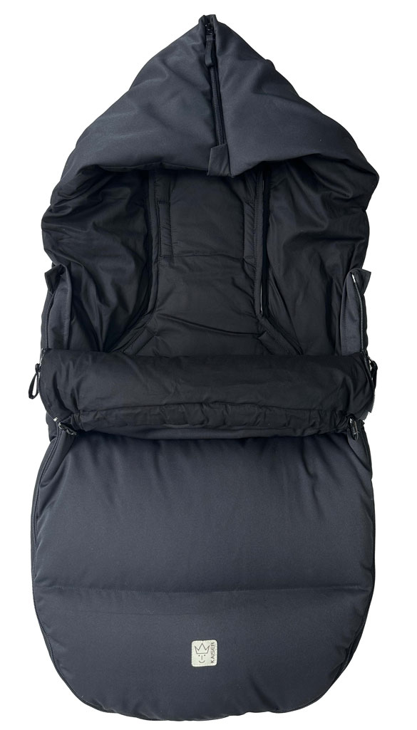 Kaiser Kinderwagen Fußsack Dowwny XL Schwarz
