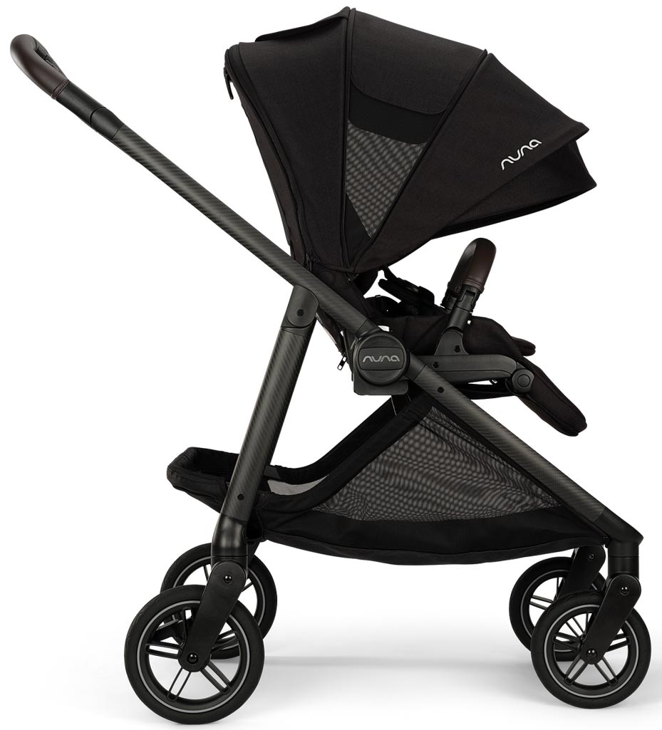 Nuna Swiv Kinderwagen caviar Sitz nach vorn
