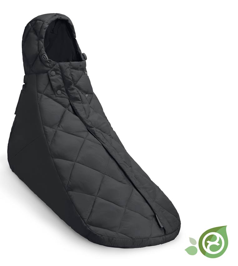 Cybex Fußsack Snogga 2 Mini für Babyschale Moon Black