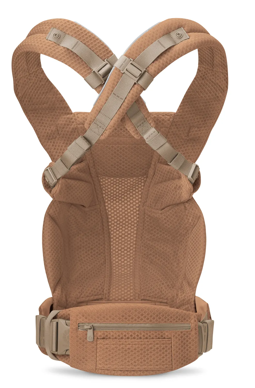 Babytrage Ergobaby Omni Deluxe Mesh Canyon Clay Schultergurte überkreuz