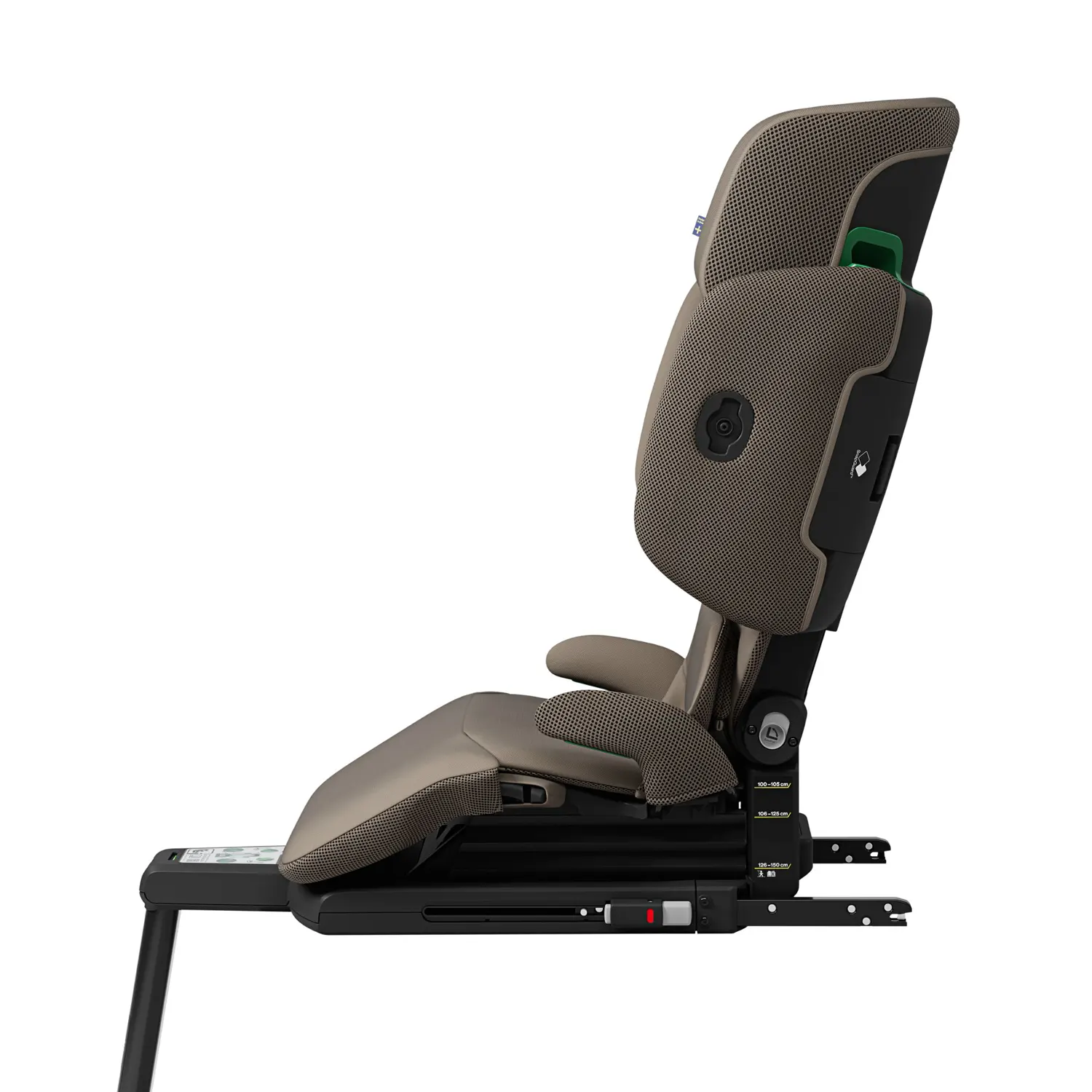 axkid up kindersitz driftwood beige seitlich