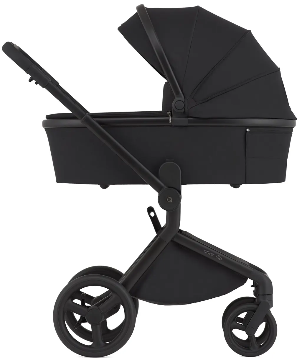 Anex Flo Kinderwagen schwarz Babywanne