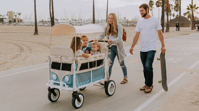 Wonderfold Kindervan Bollerwagen Wonderfold Kindervan Bollerwagen
