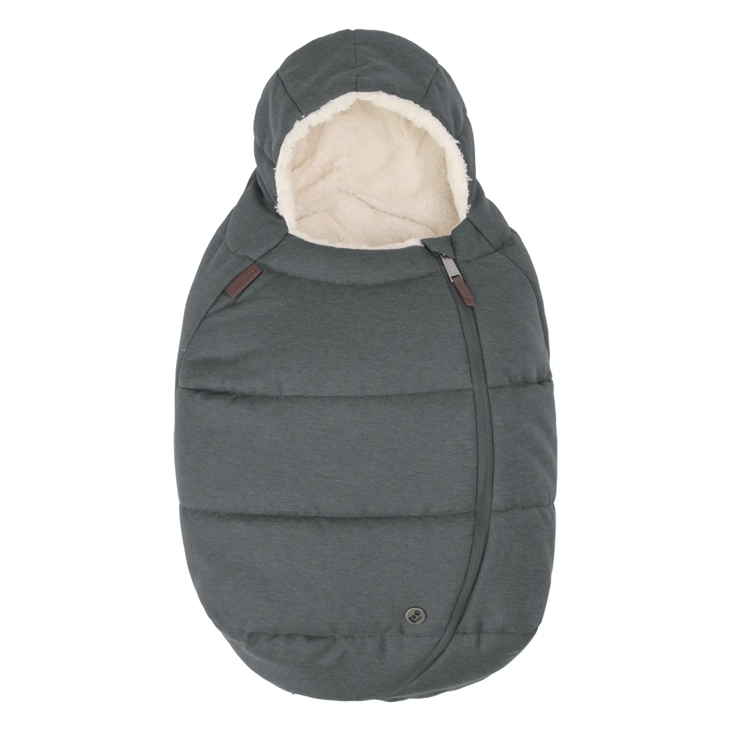 maxi cosi babyschale fusssack graphite front