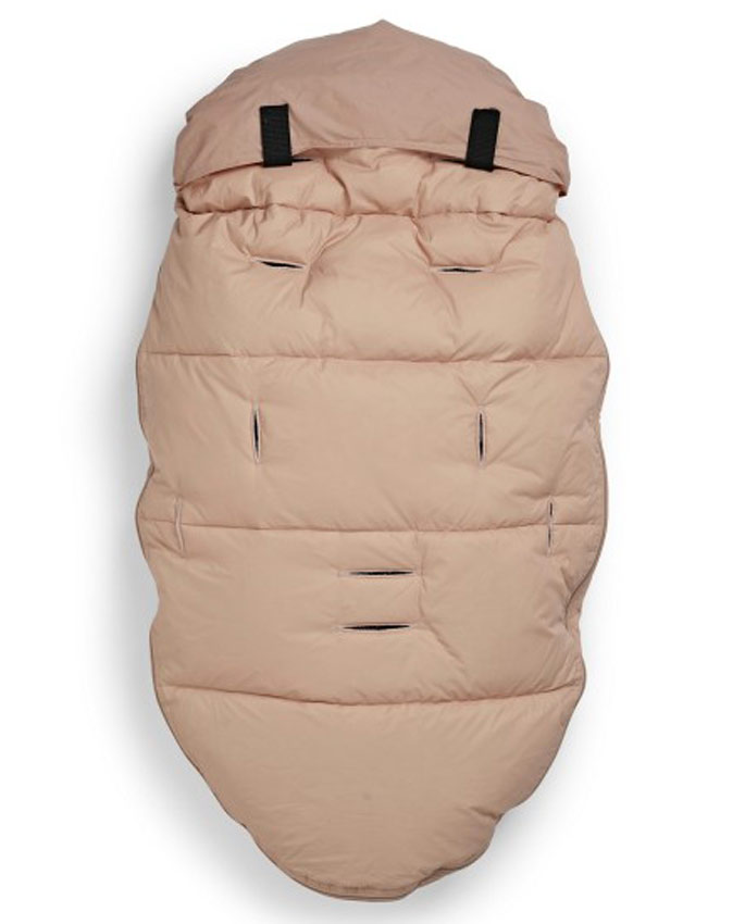 Elodie Down Footmuff Plushing Pink Back