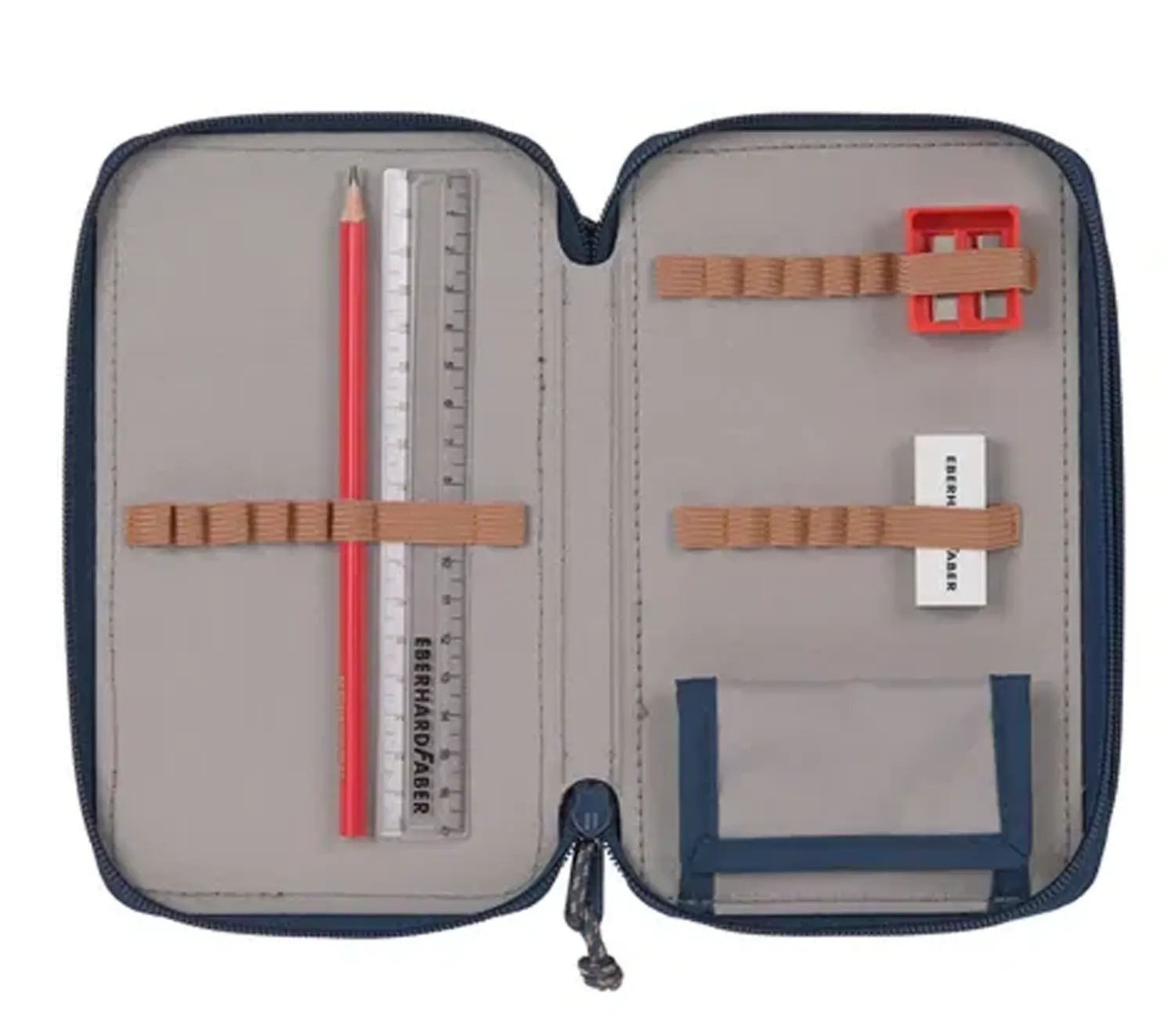 Lässig 3 Fach Federtasche Navy Zubehör