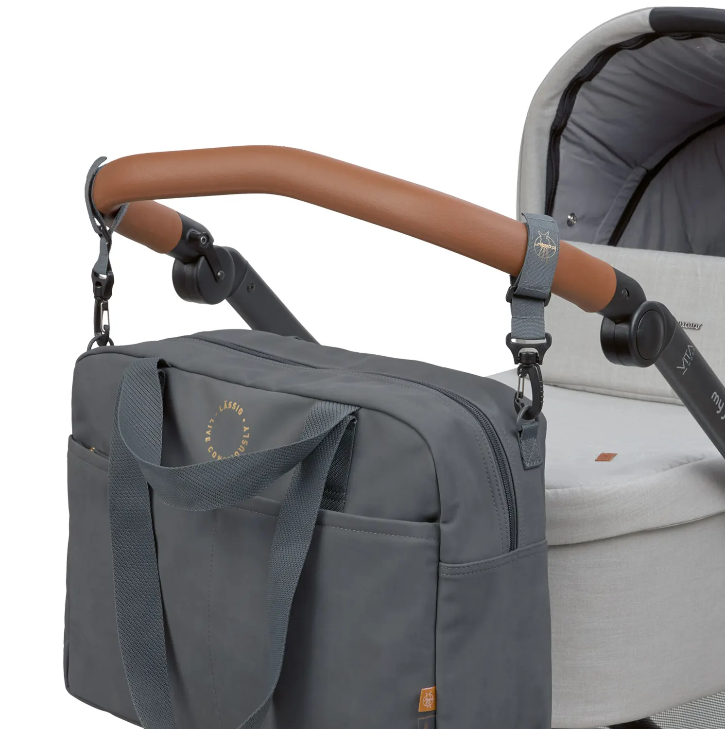 Lässig Wickeltasche  Everyday Bag  Anthrazit Kinderwagen