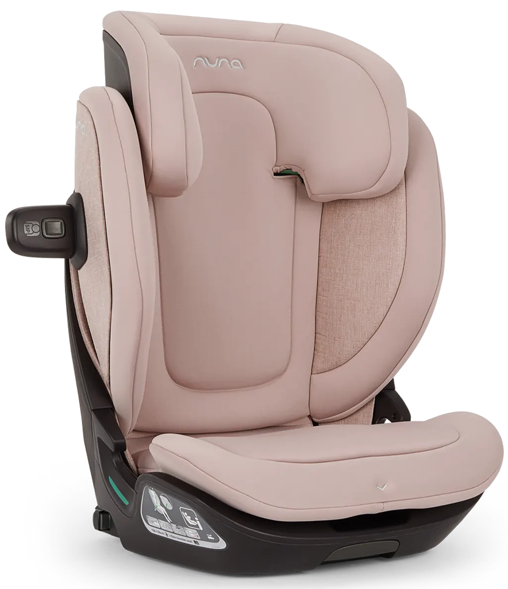 Nuna AACE lx booster seat pink side view