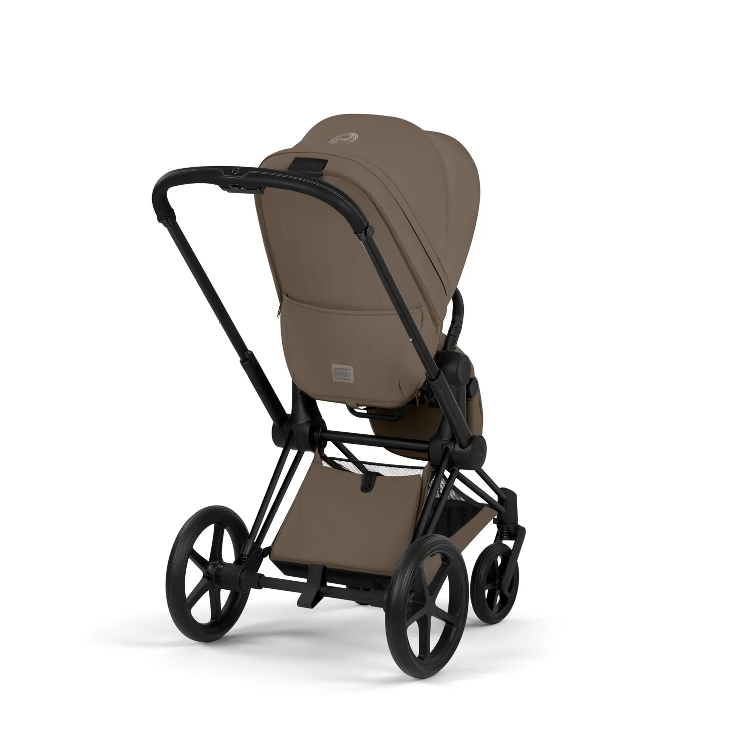 cybex priam comfort buggy black coconut brown back