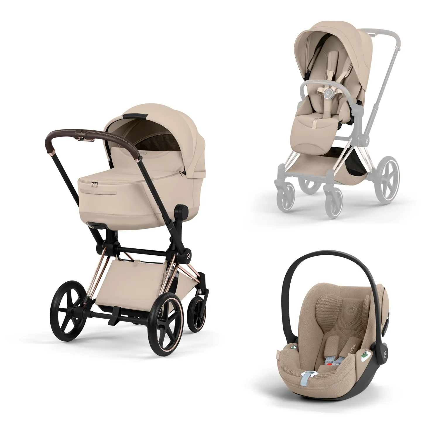 cybex priam style cloud t rosegold cozy beige