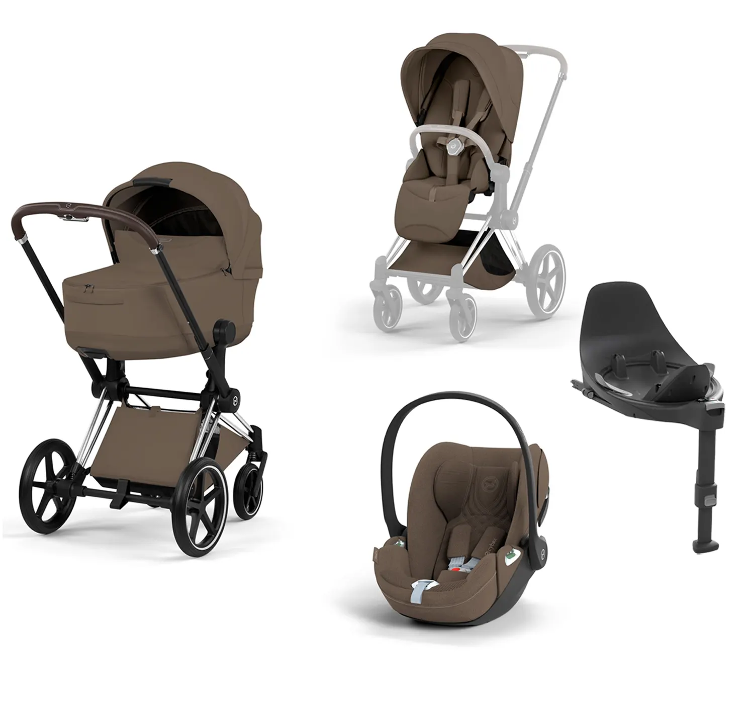 cybex priam style 4 in1 chrom chocolate brown
