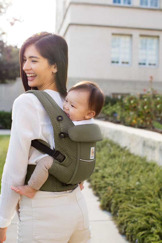 Ergobaby Adapt Soft Flex Mesh Babytrage Olive Green