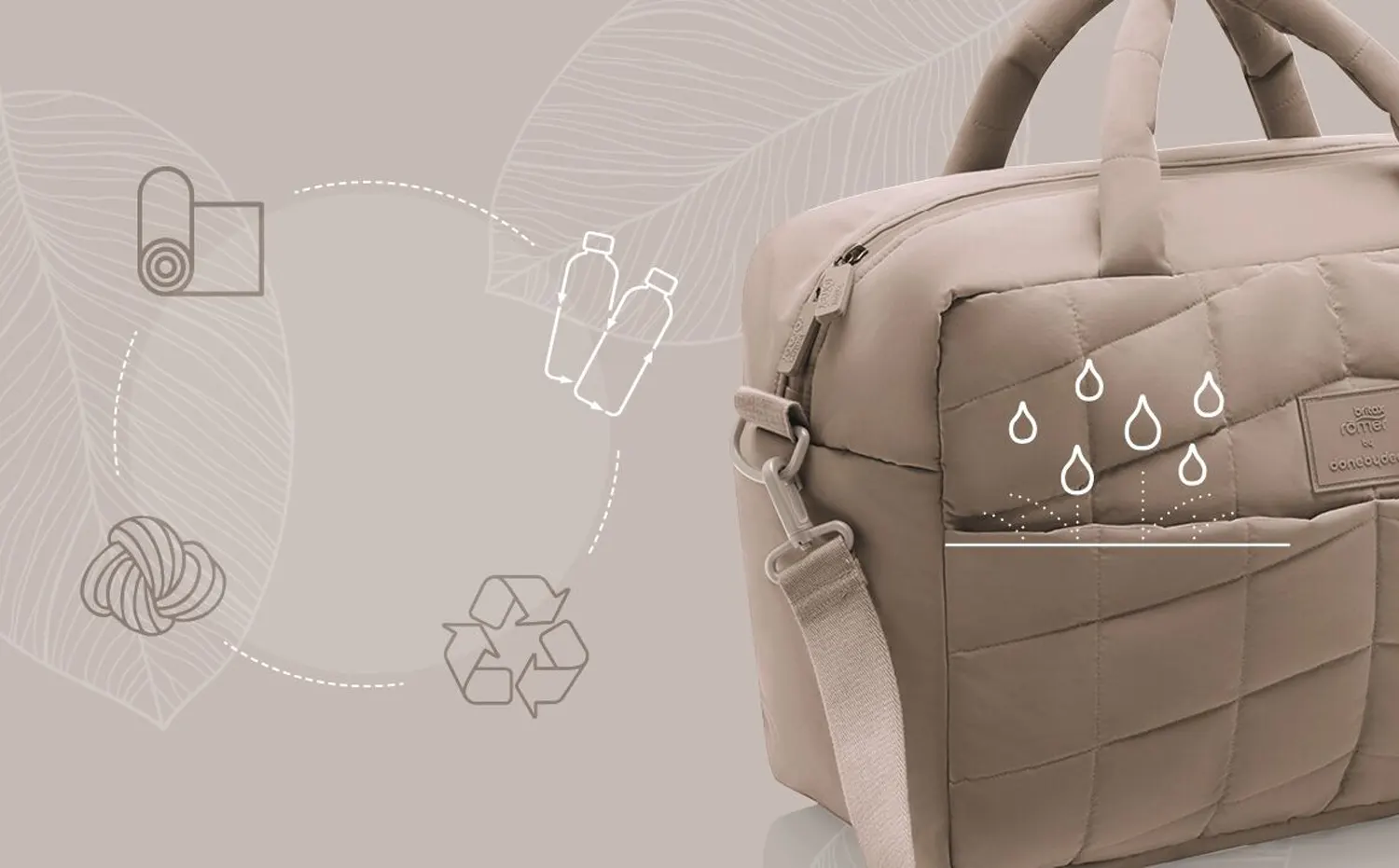 Britax Römer Wickeltasche von Done by Deer Teak wetterfest lifestyle