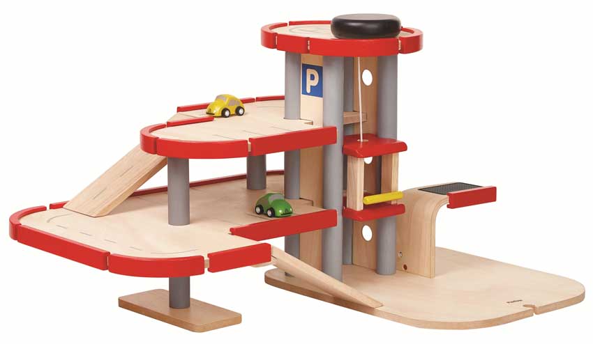 plantoys-parkhaus-holz-gross PlanToys Parkhaus groß