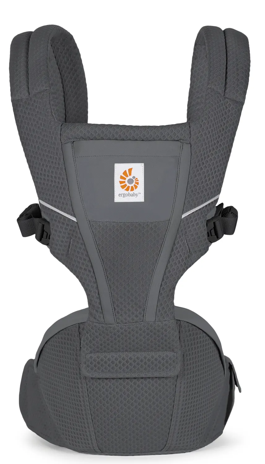 Ergobaby Alta Hüftsitz Babytrage grau vorn