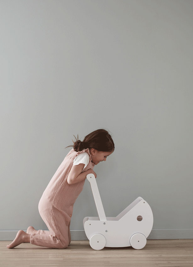 Puppenwagen weiß von Kids Concept