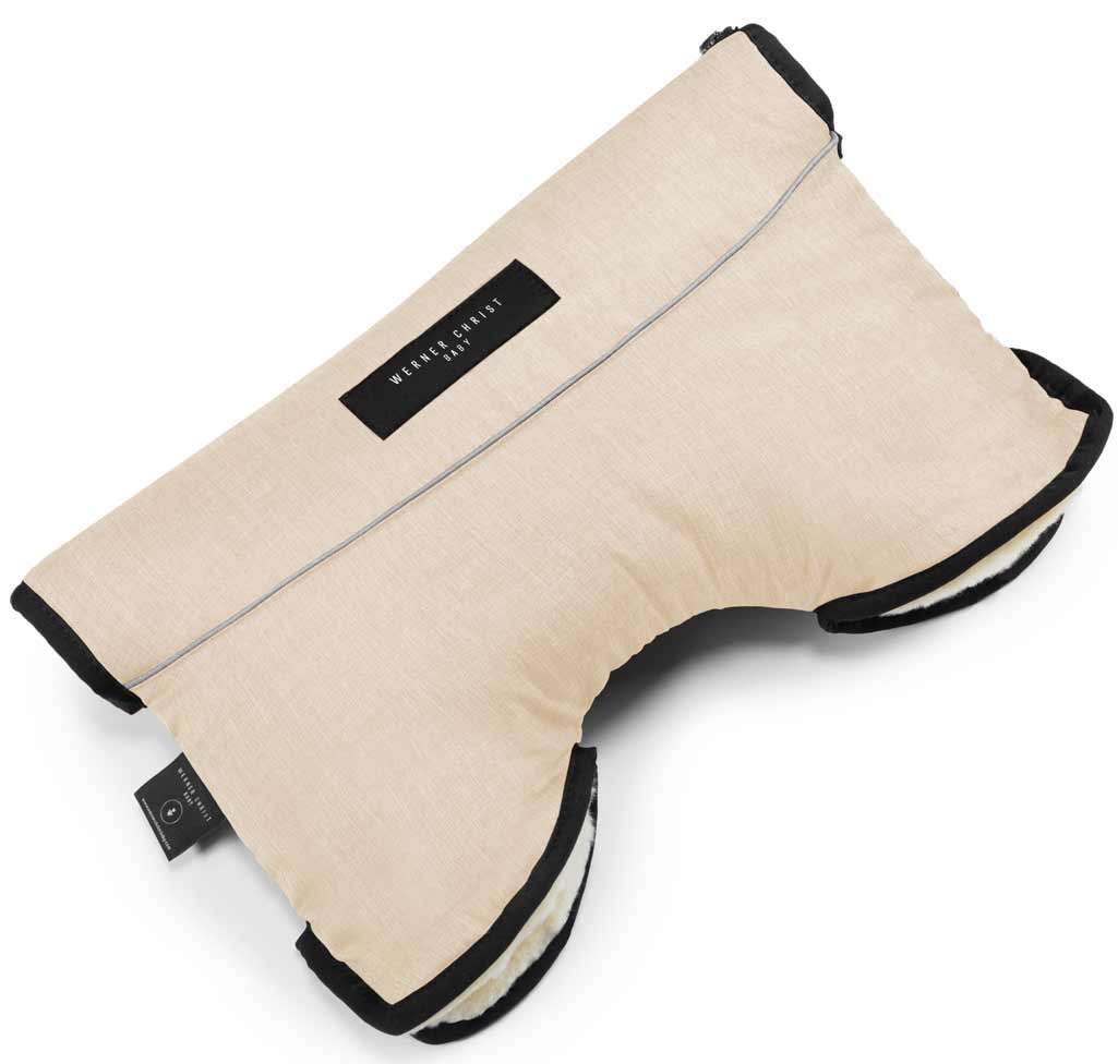 werner christ baby moffy hand warmer cloud beige top