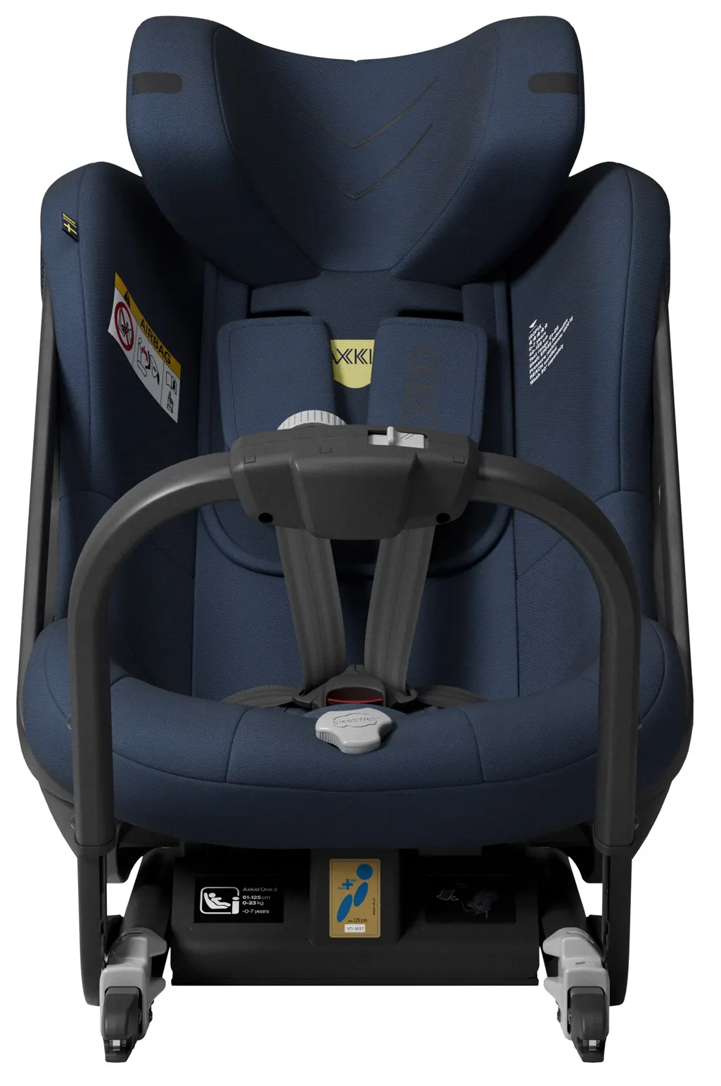 Axkid One 3 Kindersitz blau Frontansicht