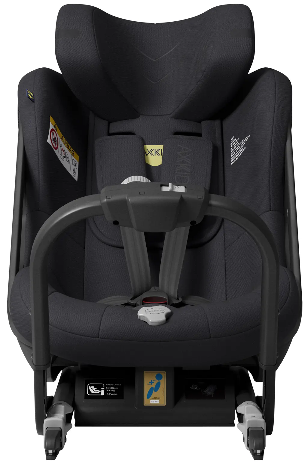 Axkid One 3 Kindersitz schwarz Frontansicht