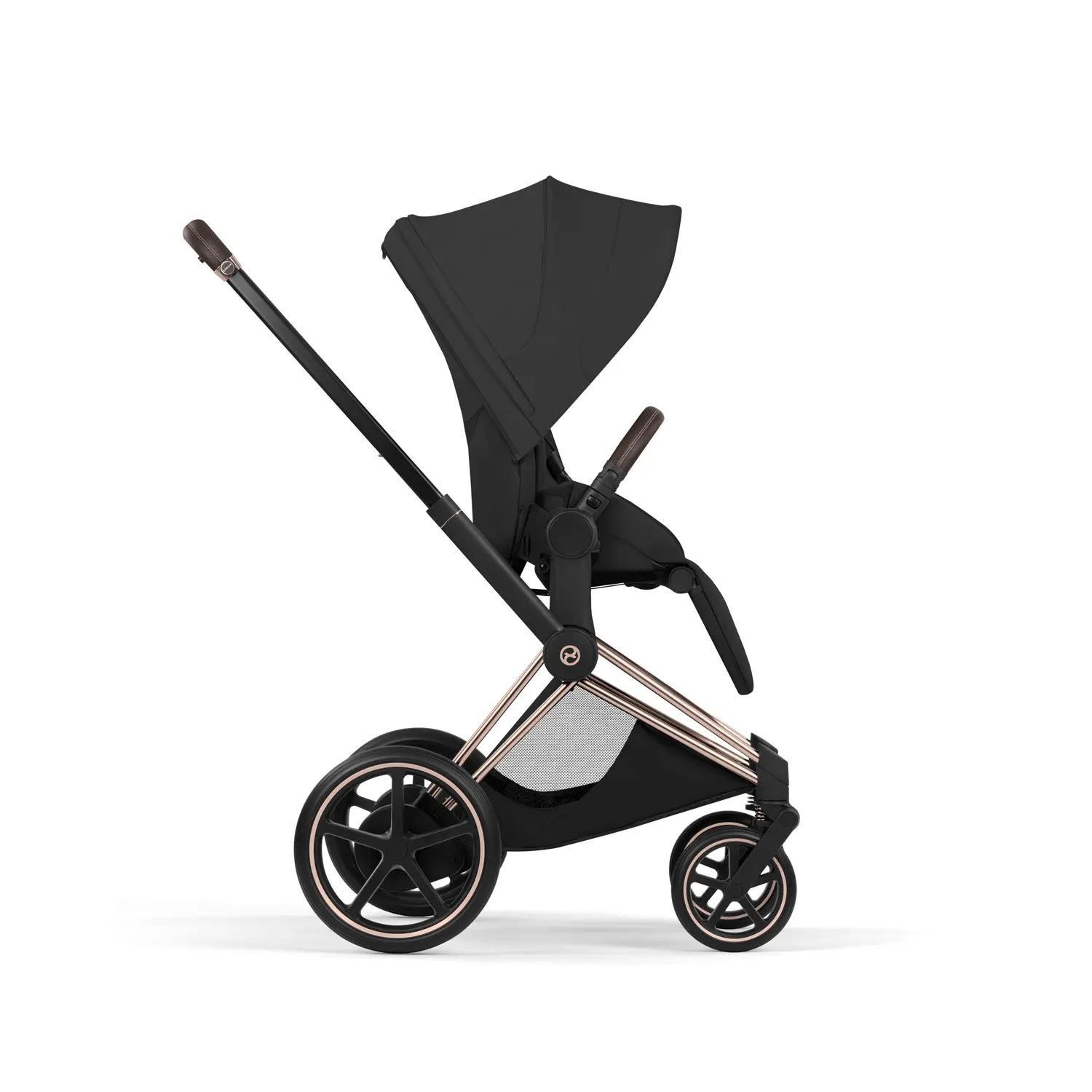 cybex e priam style buggy rosegold sepia black seite