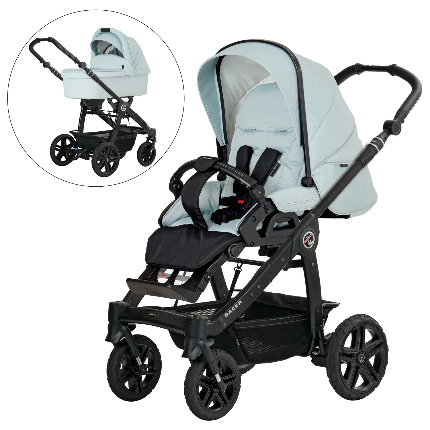 hartan racer gts mit tragetasche milky-sky