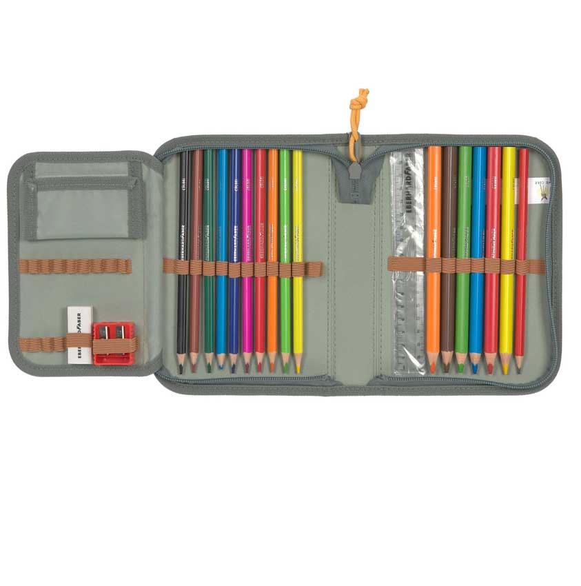 Lässig Schulranzen Set Boxy Unique Letters Green Inhalt