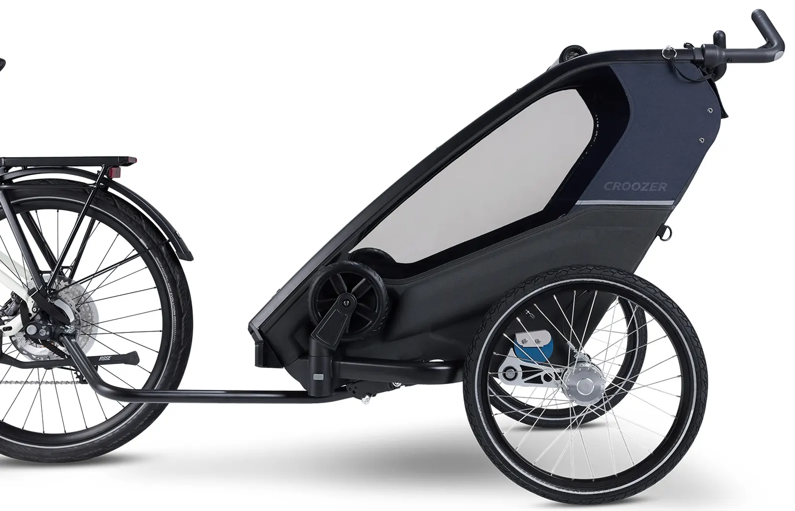 Croozer Lykke Anhänger am Fahrrad