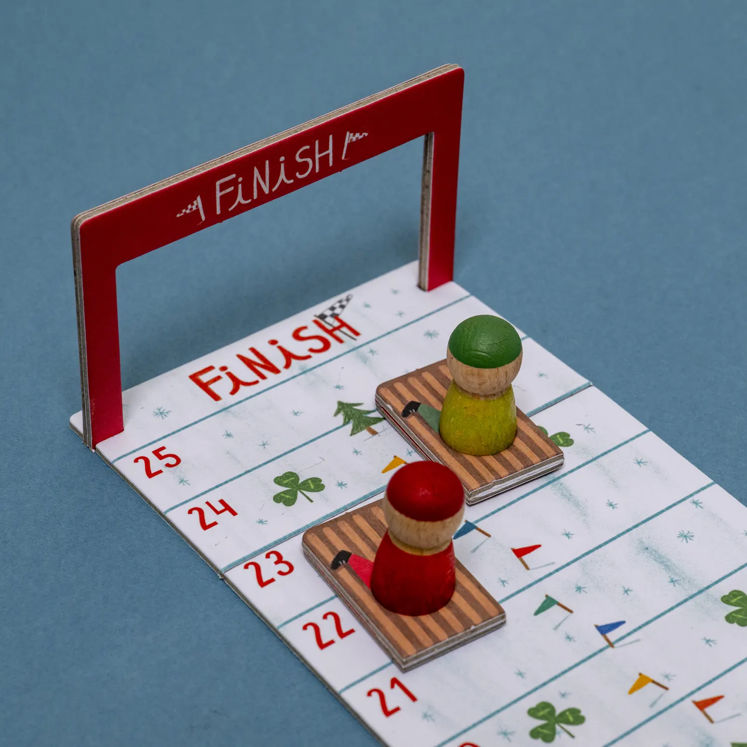 londji snow race ziel