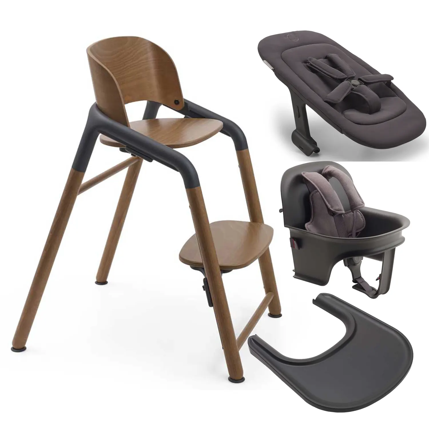 bugaboo giraffe hochstuhl wood gey ultimate bundle