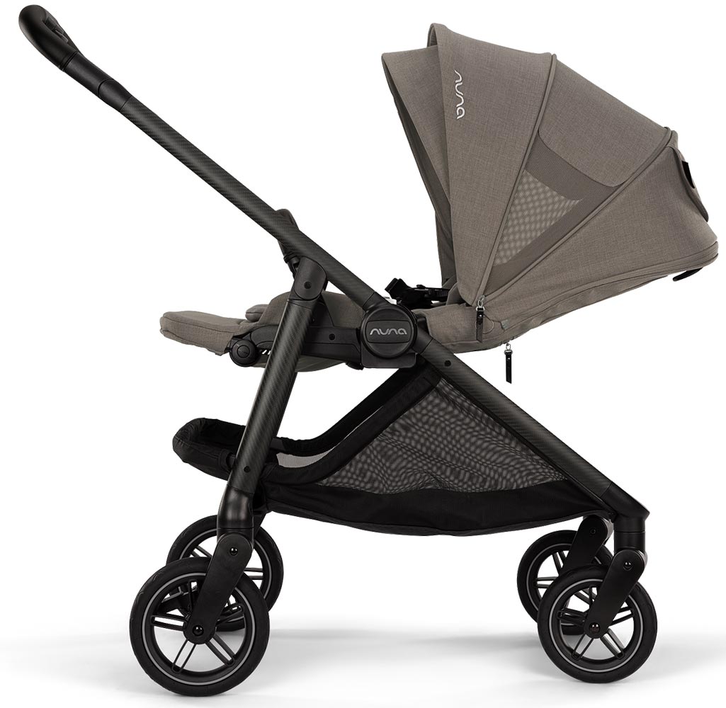 Nuna Swiv Kinderwagen granite Sitz liegend