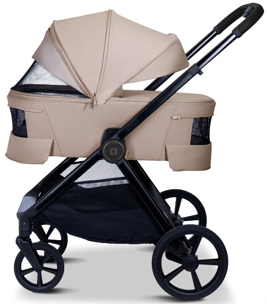 Moon Stylo Kinderwagen Babywanne Belüftung beige