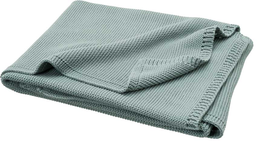 Fresk Babydecke Uni gestrickt Chinoise Green
