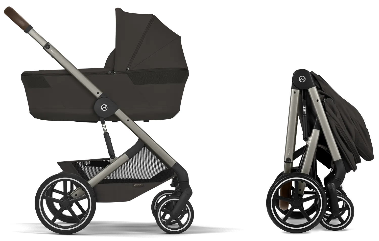 cybex balios s lux 2026 faltwanne falten chocolate brown
