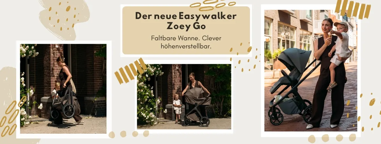Neuer Easywalker Zoey Go mit faltbarer Babywanne