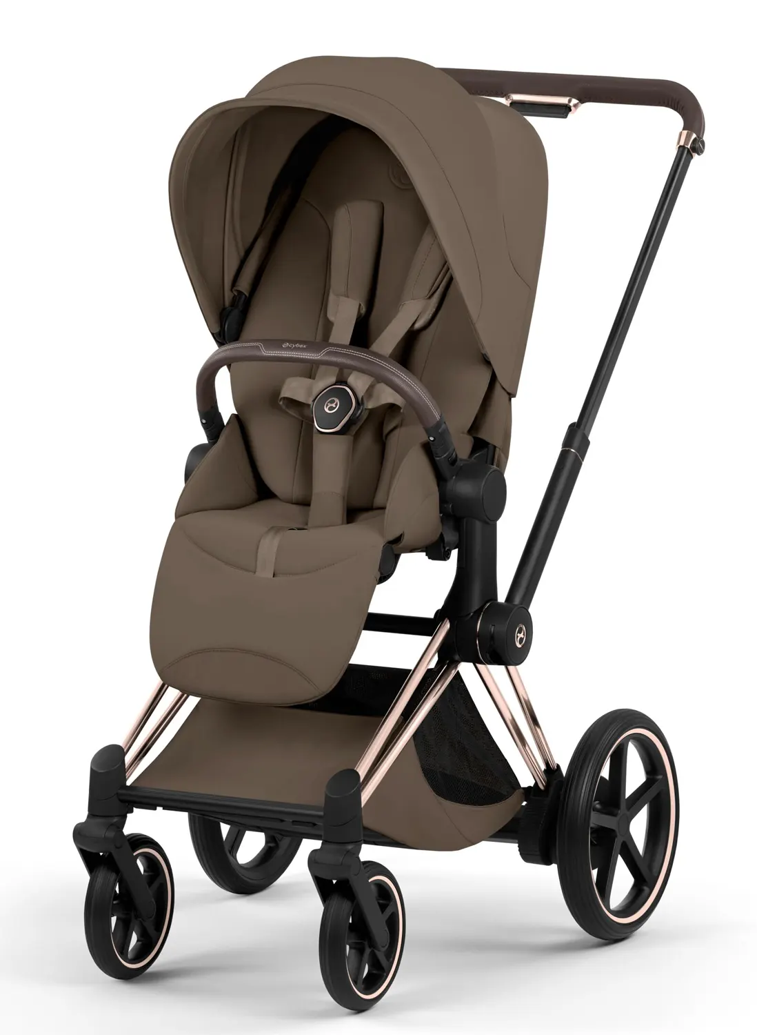 cybex e priam style buggy rosegold coconut brown