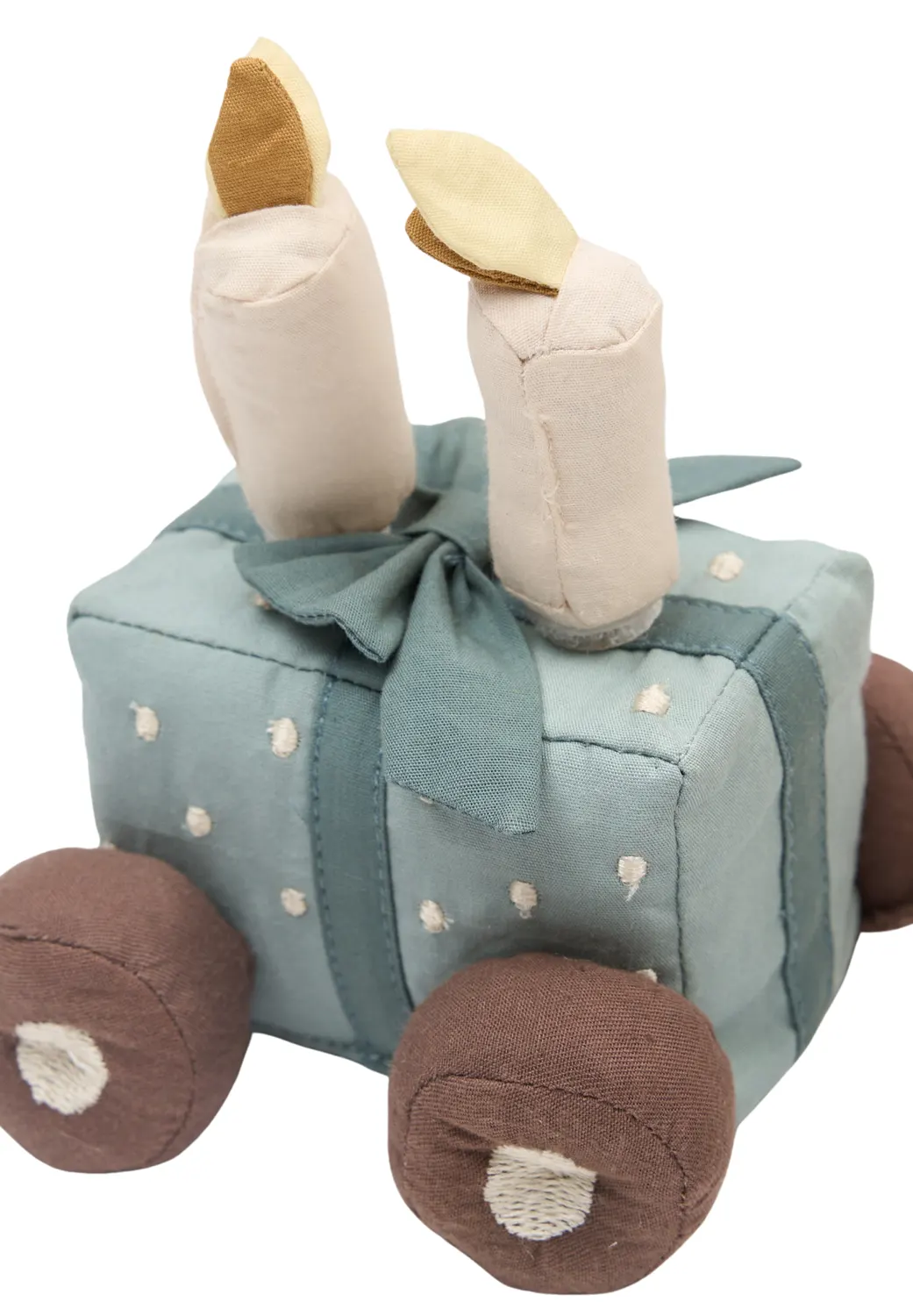 Fabelab Geburtstagszug Blau Waggon mit Kerzen