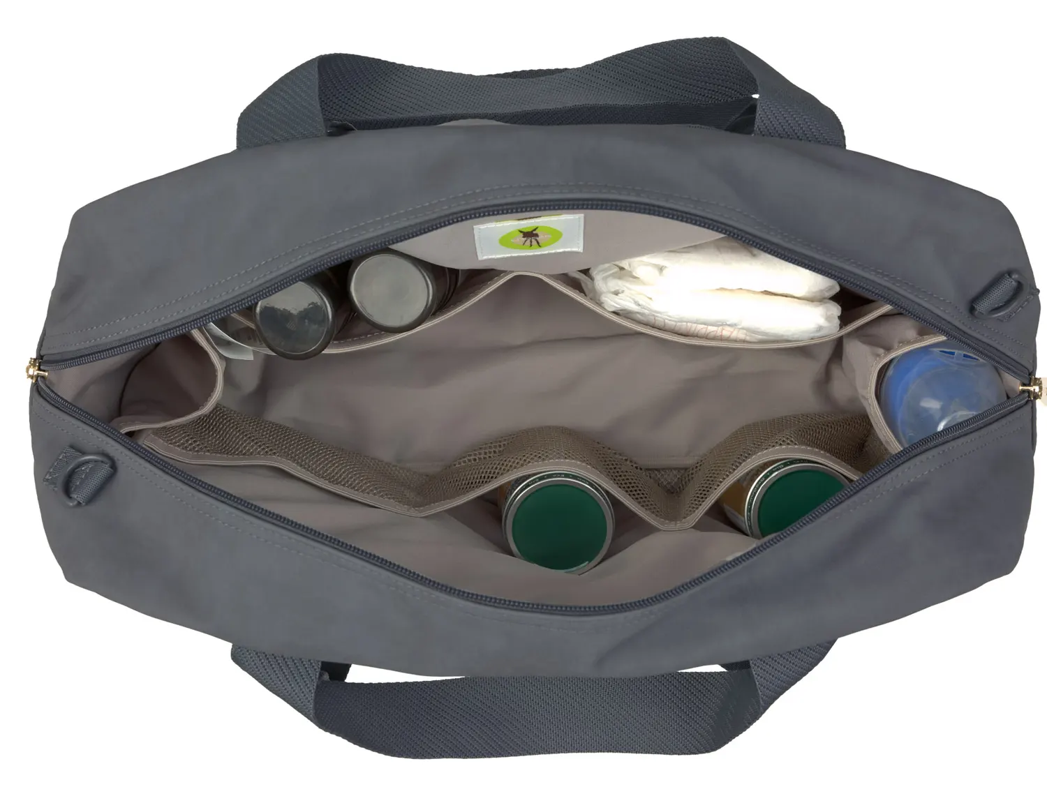 Lässig Wickeltasche  Everyday Bag  Anthrazit Innentasche