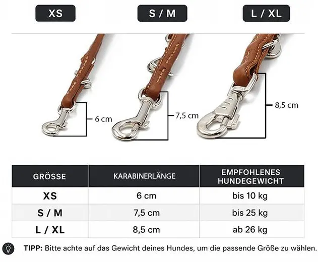 Maul Lederleine rundgenäht 2m Silber