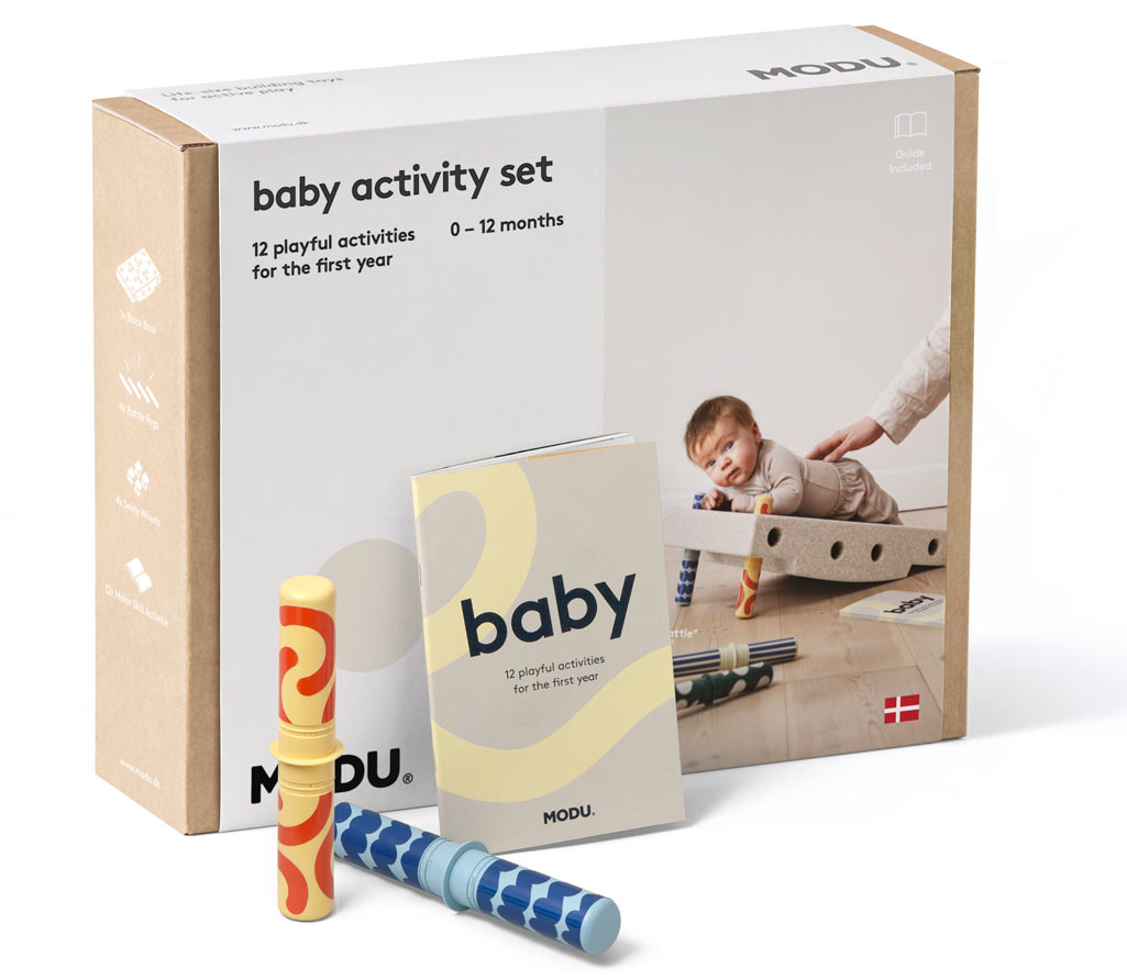 MODU Baby Aktivitäten Set 10-teilig Sand Grey/Honey Yellow