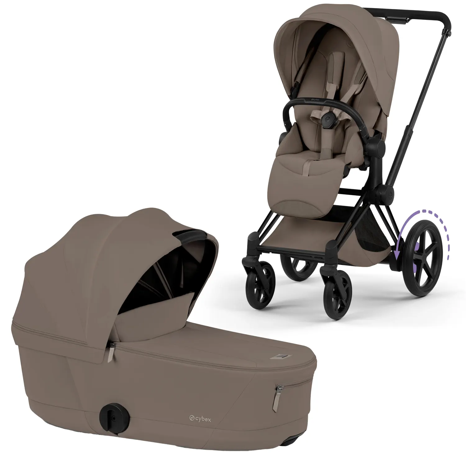 cybex e priam comfort kombi coconut brown