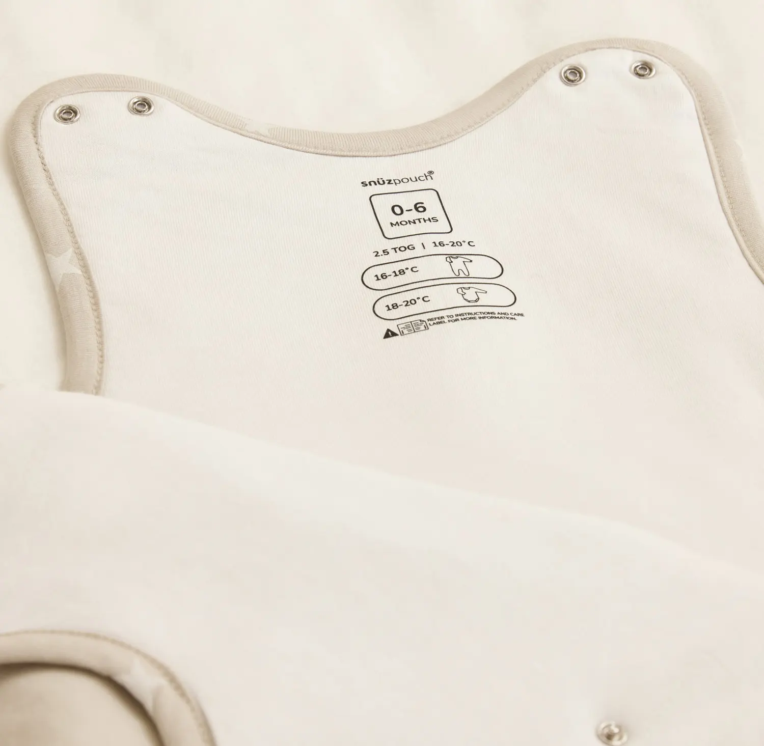 Snüz Babyschlafsack cashmere Details