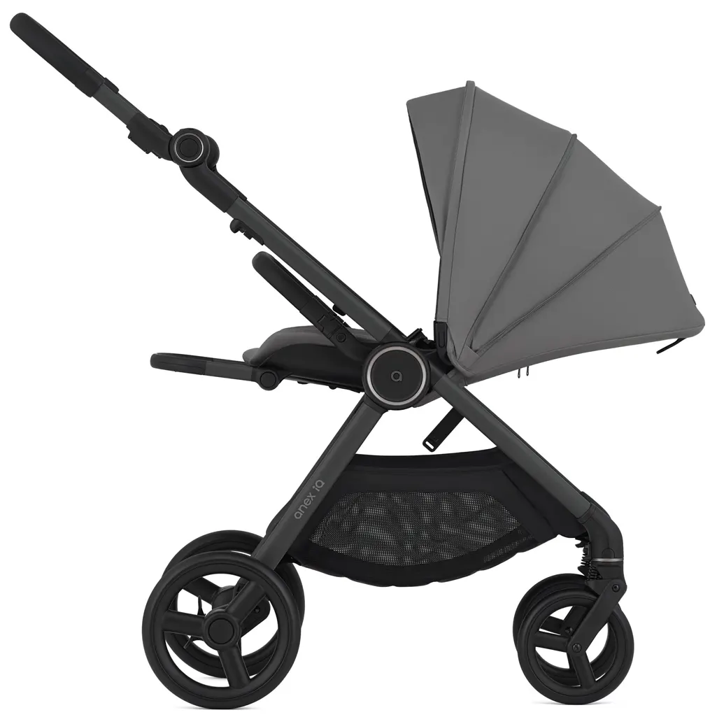 Anex IQ Kinderwagen Sportsitz Liegeposition in grau