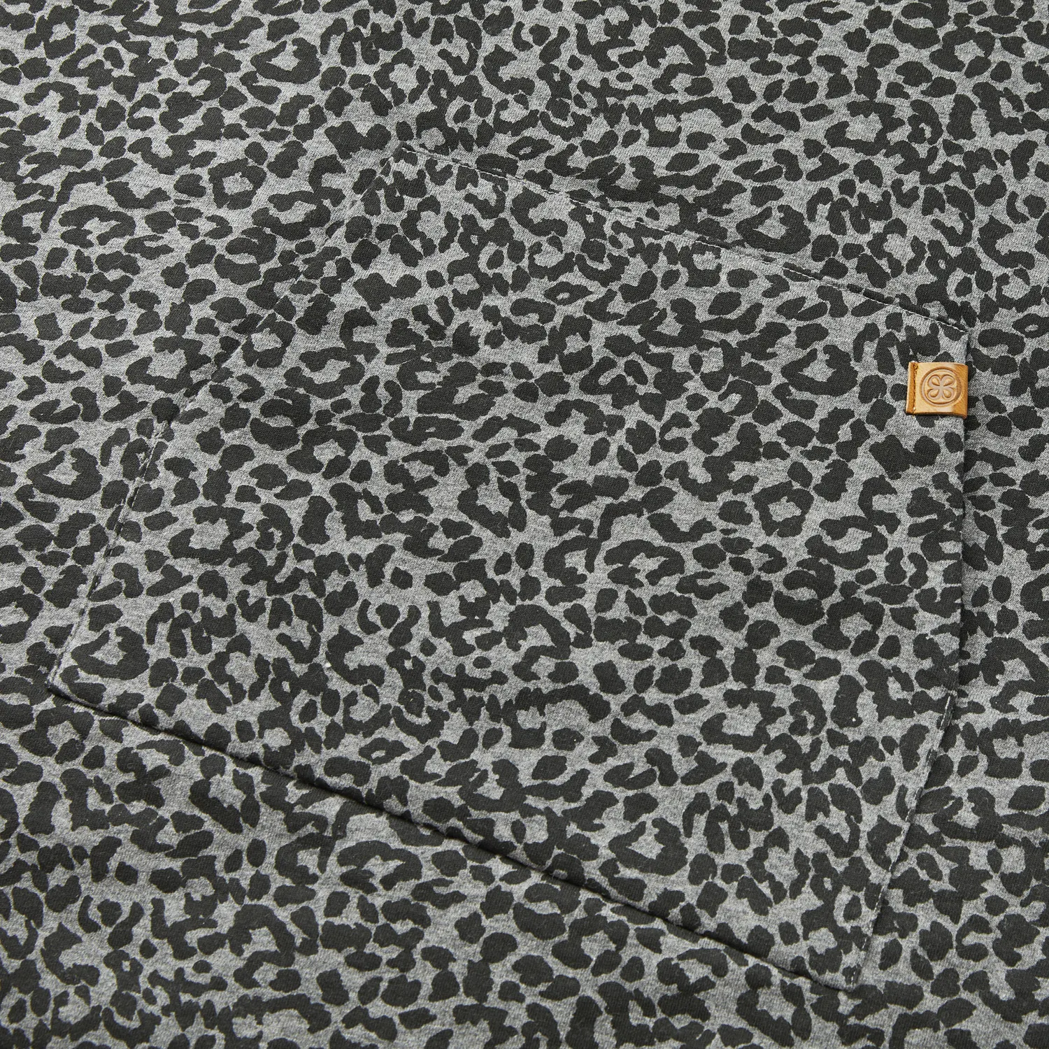 Cloby Teddy Poncho Leopard-Schwarz