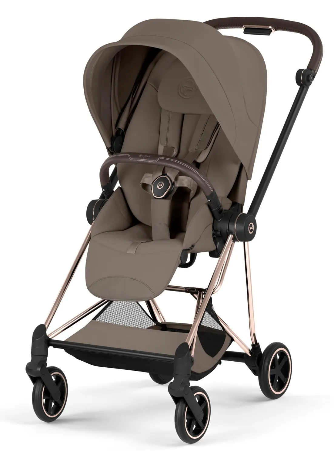 cybex mios style buggy rosegold coconut brown