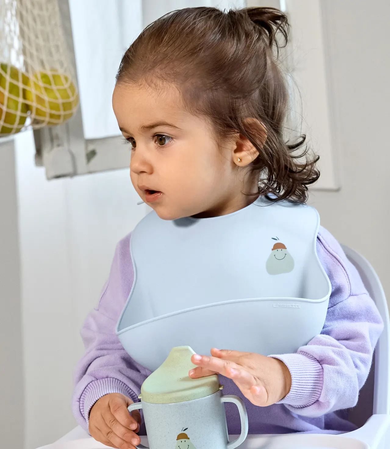 Lässig Silikonlätzchen Happy Fruits Birne lifestyle Kind