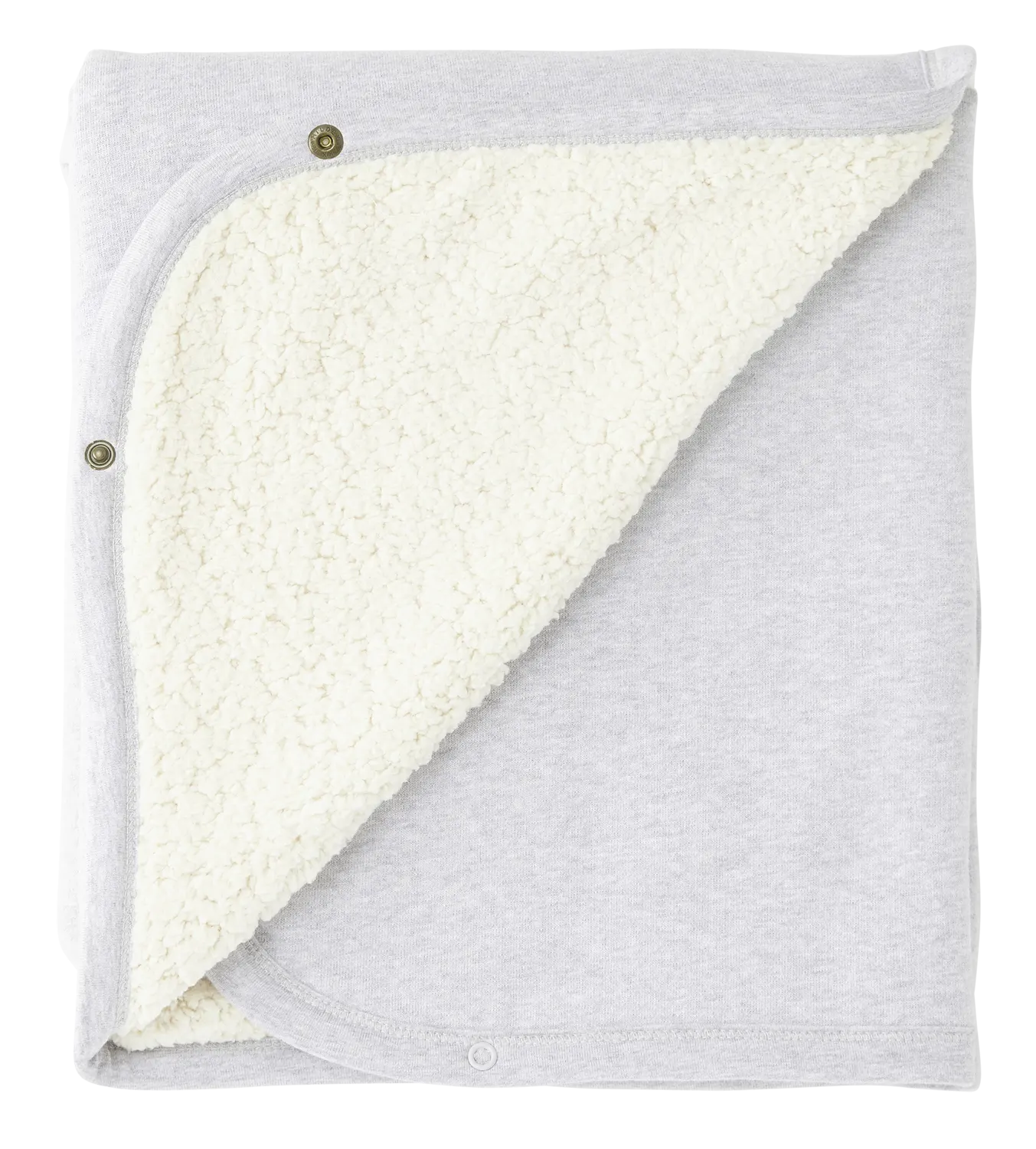 Cloby Babydecke Teddy Grey zwei Seiten