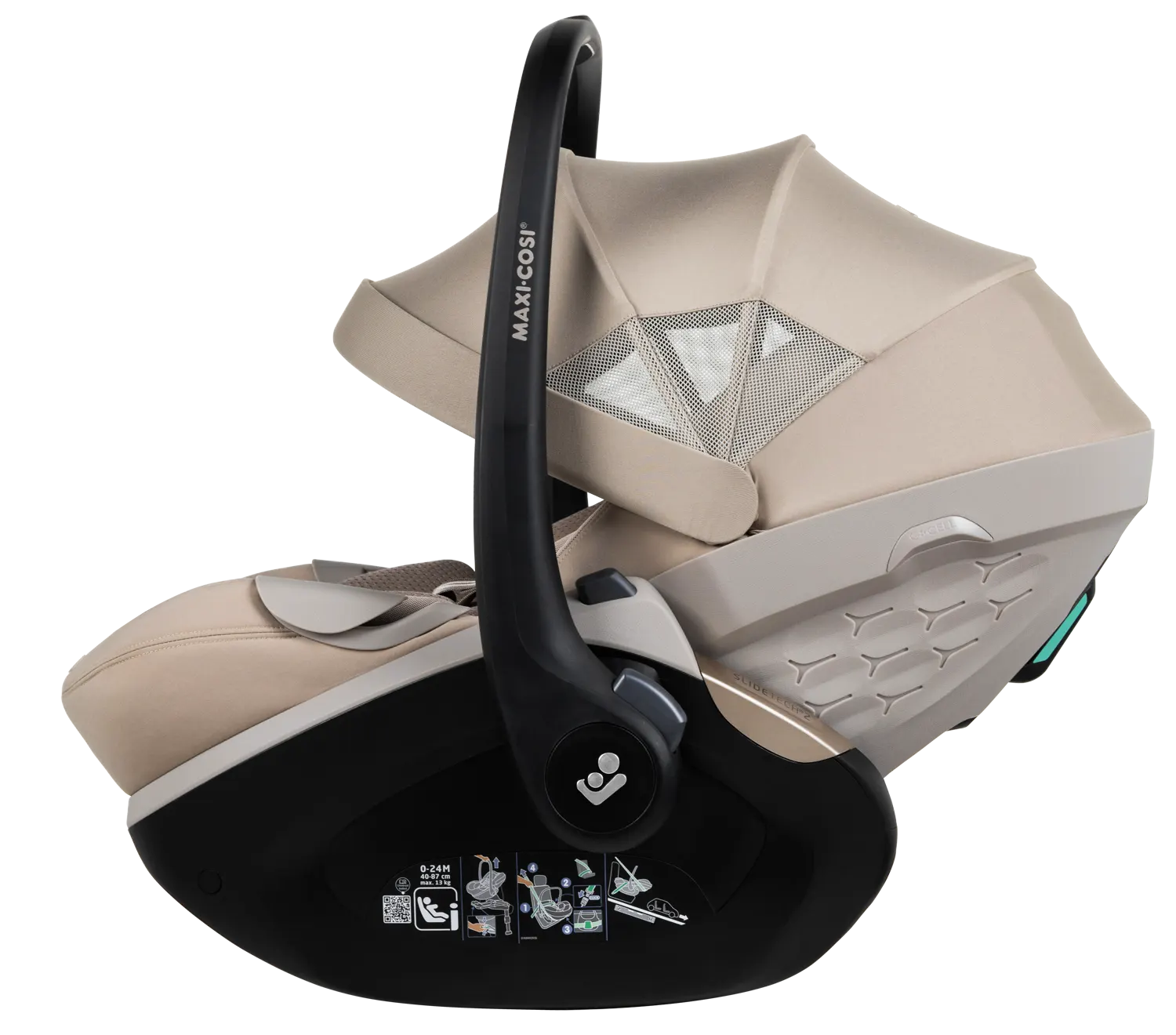 joolz maxi cosi pebble slide pro sandy taupe seite