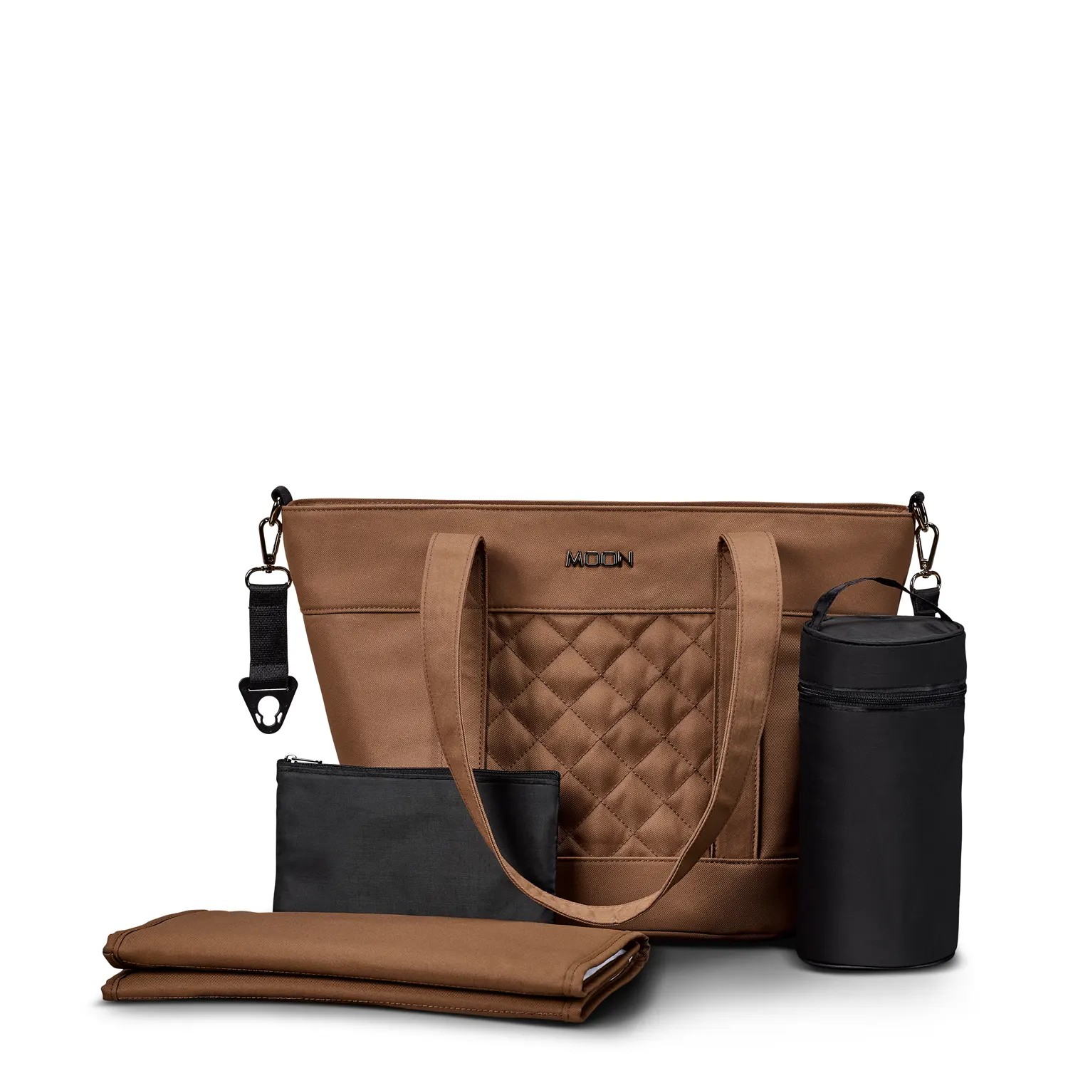 moon v shapebag cognac